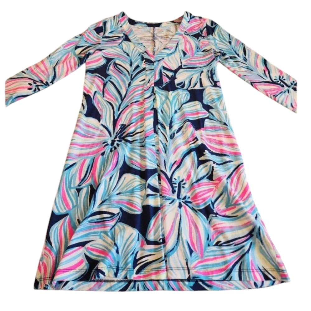 Preowned Lilly Pulitzer Amina dress in high tide size XXS